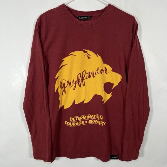 Harry Potter Other - Harry Potter Shop Gryffindor Long Sleeve T Shirt Adult Size Small Red Yellow